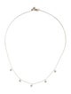Monica Vinader Diamond Fiji Tiny Button Adjustable Necklace