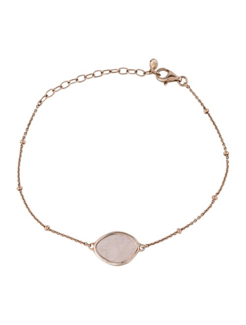 Monica Vinader Rose Quartz Station Bracelet