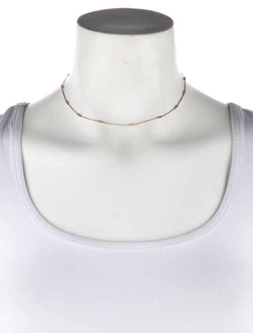 Monica Vinader Triple Beaded Chain Necklace