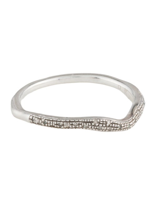 Monica Vinader Riva Diamond Wave Stacking Ring