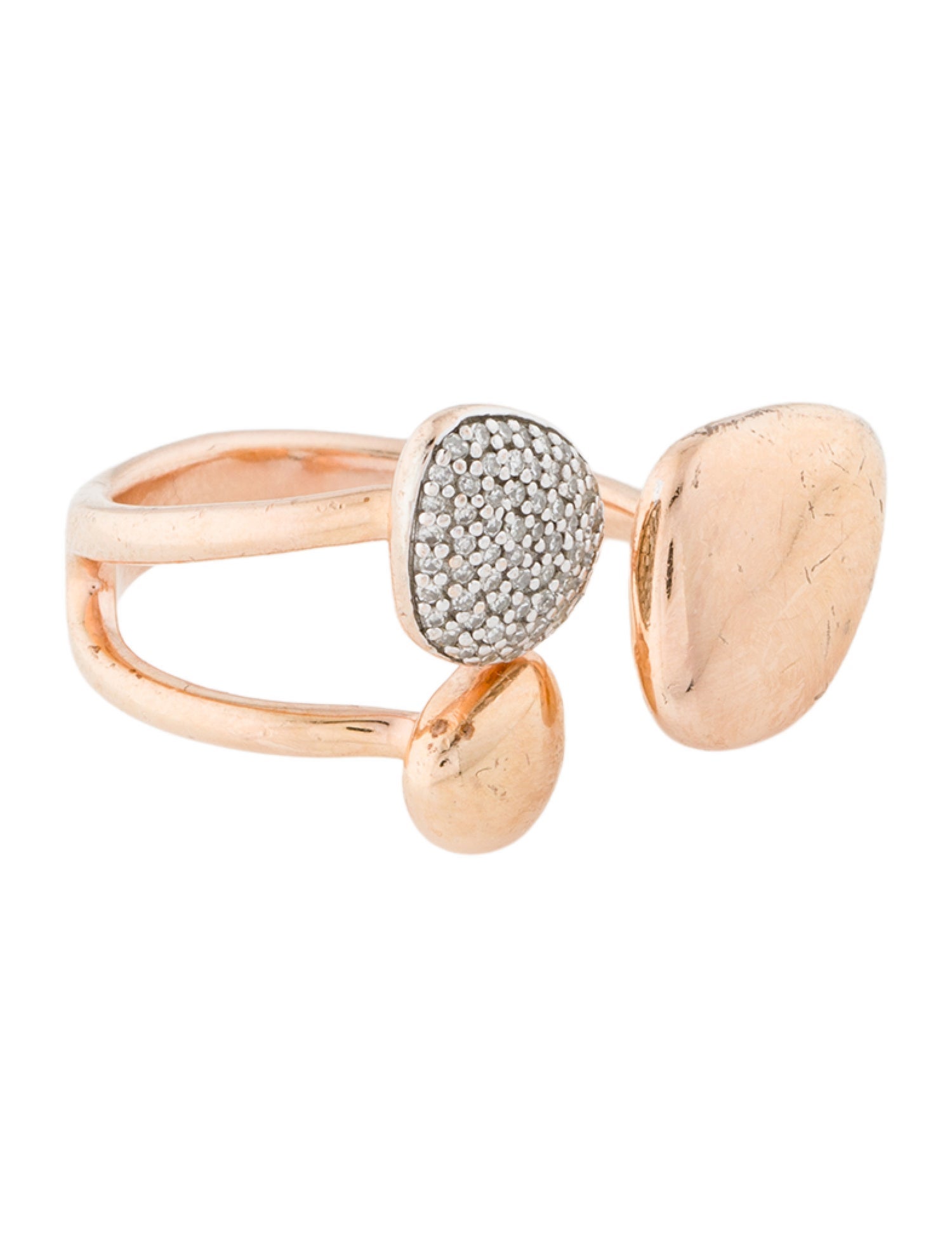 Monica Vinader Diamond Nura Pebble Cluster Ring