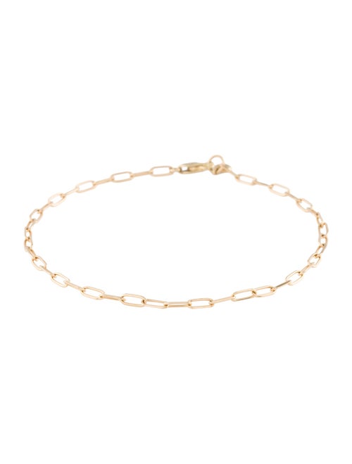 Monica Vinader 14K Mini Paperclip Chain Bracelet