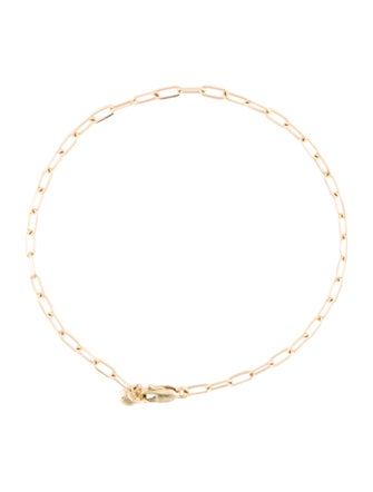Monica Vinader 14K Mini Paperclip Chain Bracelet