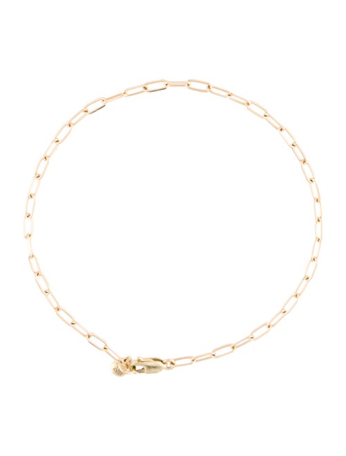 Monica Vinader 14K Mini Paperclip Chain Bracelet