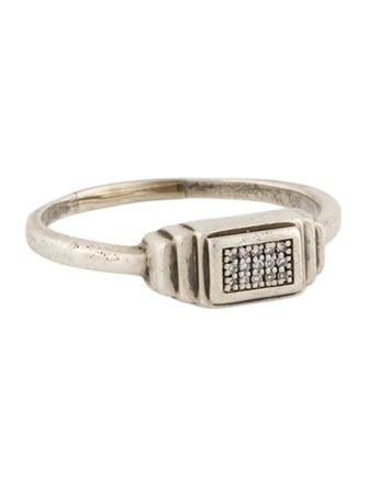 Monica Vinader Diamond Baja Deco Cocktail Ring
