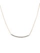 Monica Vinader Diamond Riva Wave Pendant Necklace
