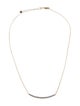 Monica Vinader Diamond Riva Wave Pendant Necklace