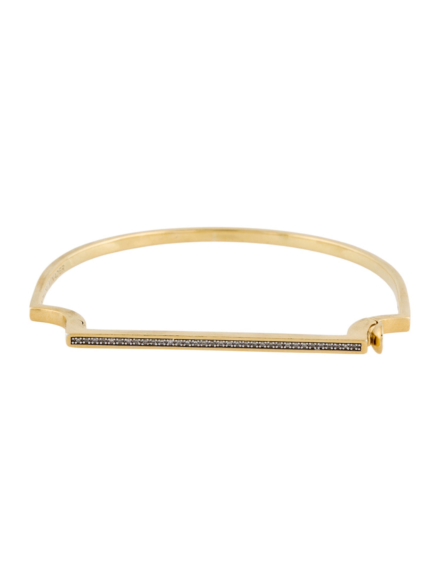 Monica Vinader Diamond Signature Slim Bangle