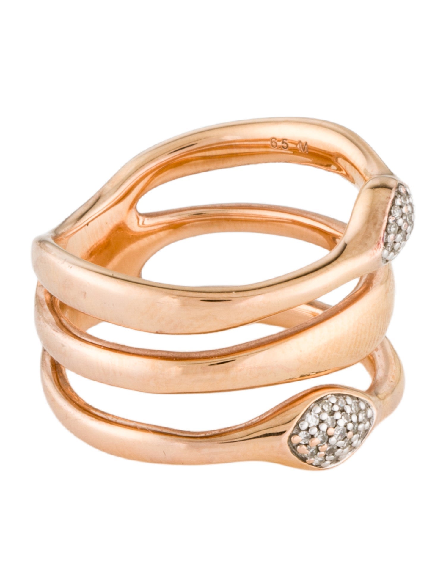 Monica Vinader Diamond Nura Teardrop Multi Band