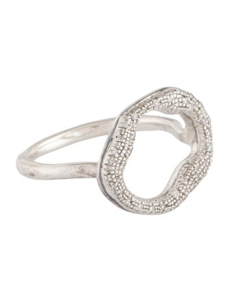 Monica Vinader Diamond Riva Circle Ring