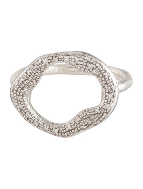 Monica Vinader Diamond Riva Circle Ring