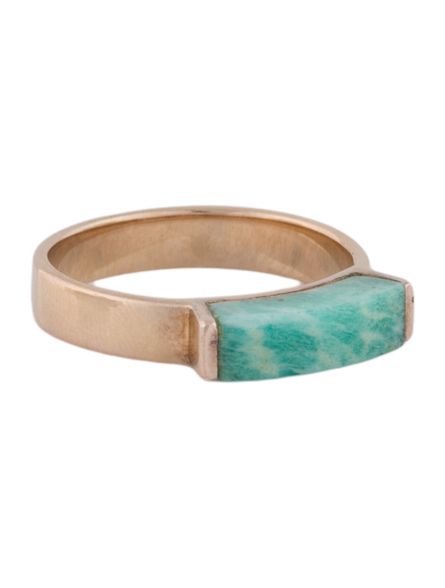 Monica Vinader Amazonite Linear Stone Ring