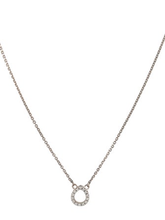 Monica Vinader Diamond Naida Mini Teardrop Necklace