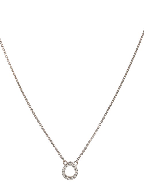 Monica Vinader Diamond Naida Mini Teardrop Necklace