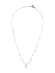 Monica Vinader Diamond Naida Mini Teardrop Necklace