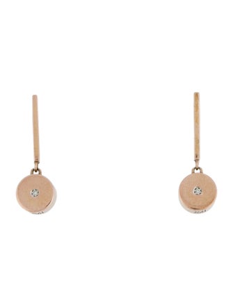 Monica Vinader Diamond Linear Solo Drop Earrings