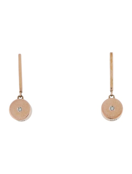 Monica Vinader Diamond Linear Solo Drop Earrings