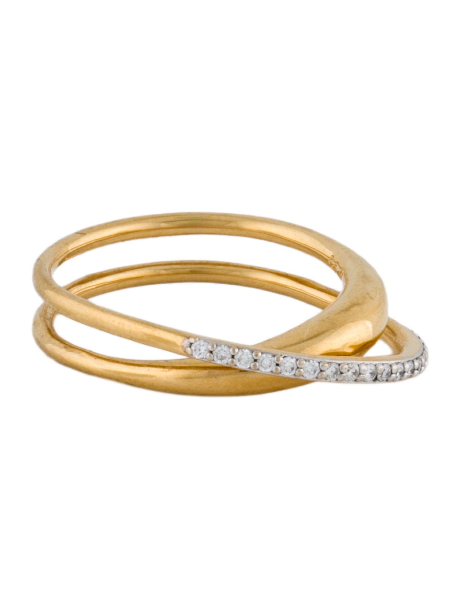 Monica Vinader Diamond Nura Wrap Ring