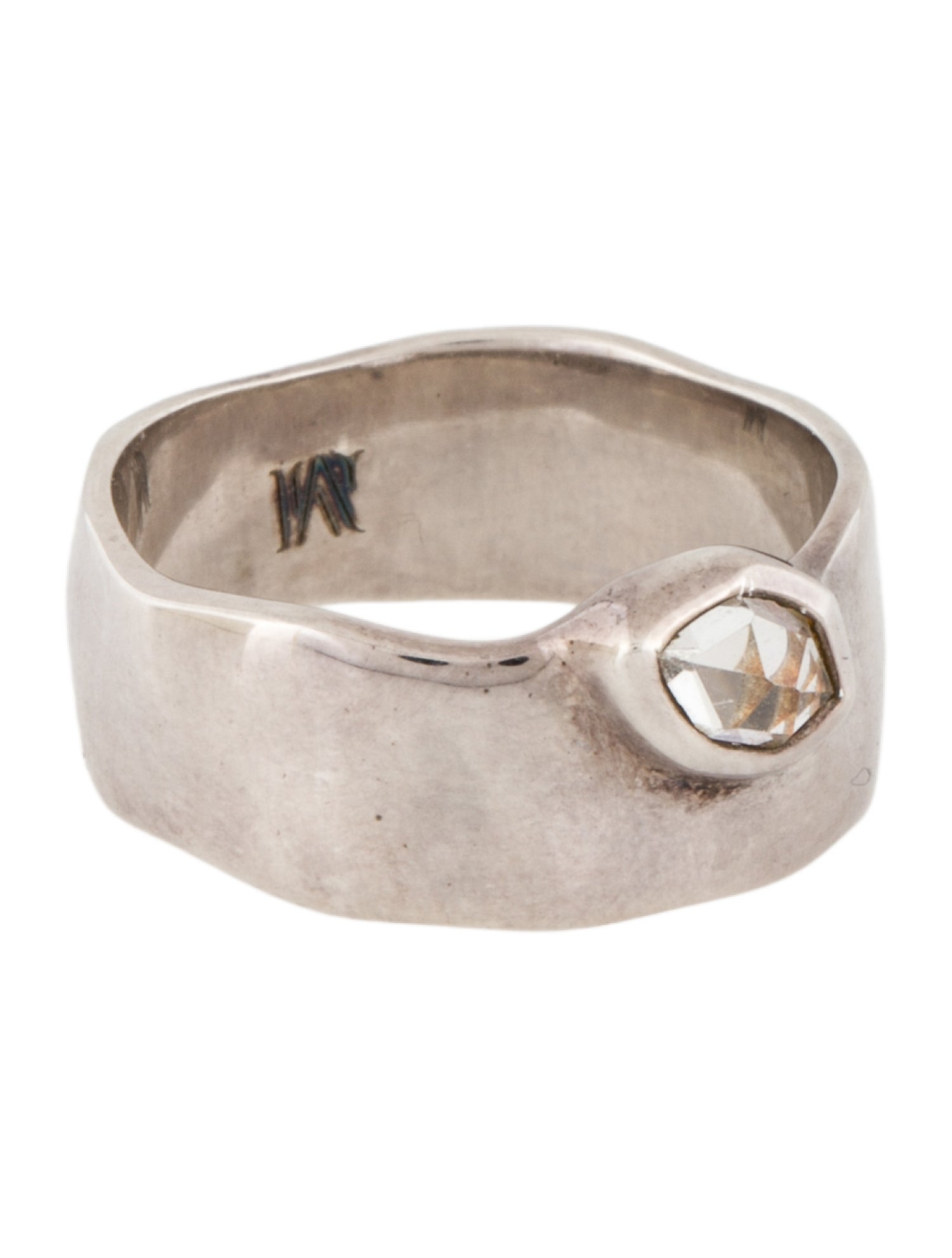 Monica Vinader Topaz Siren Wide Band Ring