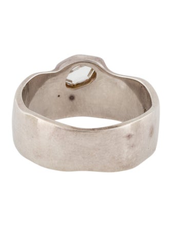 Monica Vinader Topaz Siren Wide Band Ring