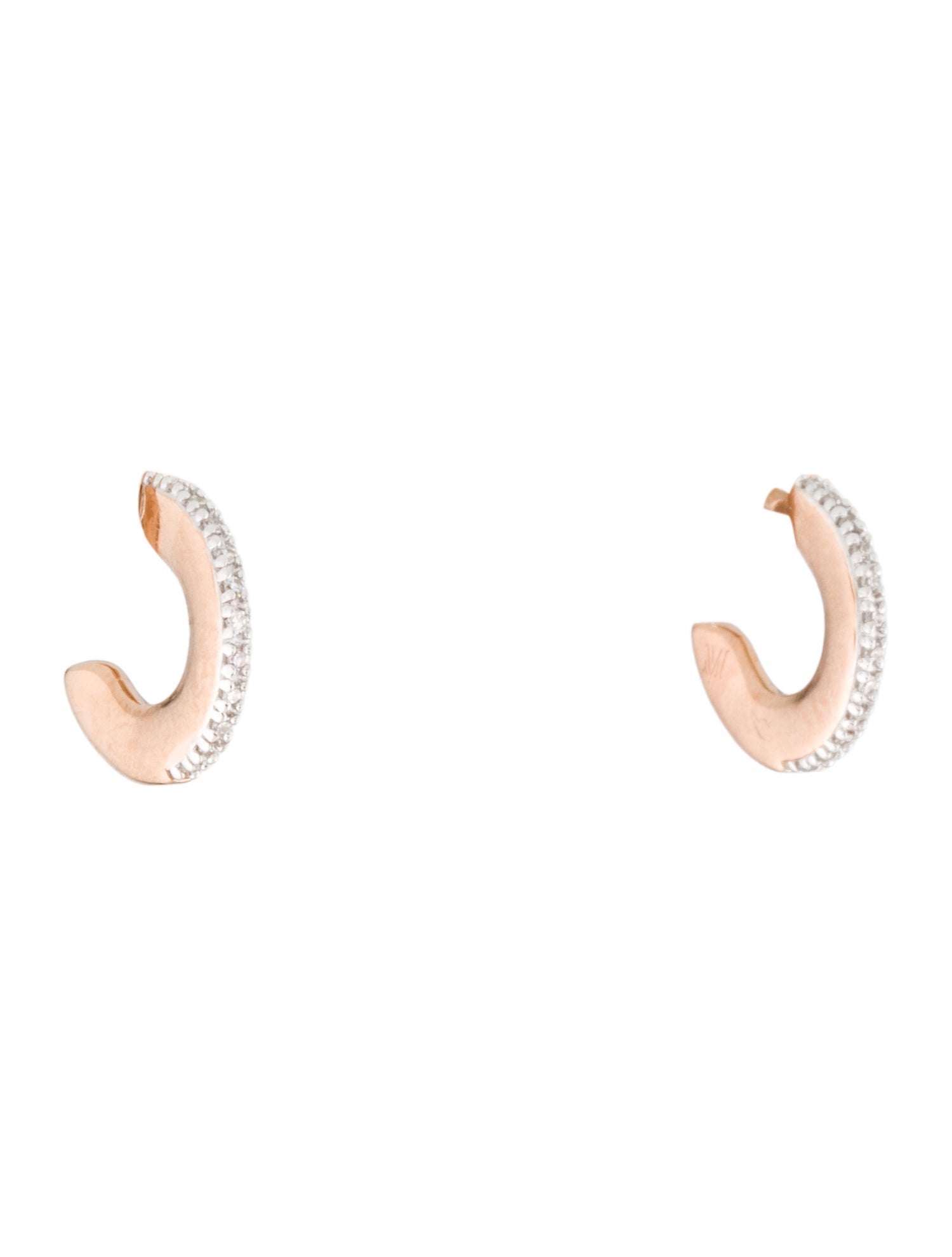 Monica Vinader Diamond Small Fiji Diamond Hoop Earrings