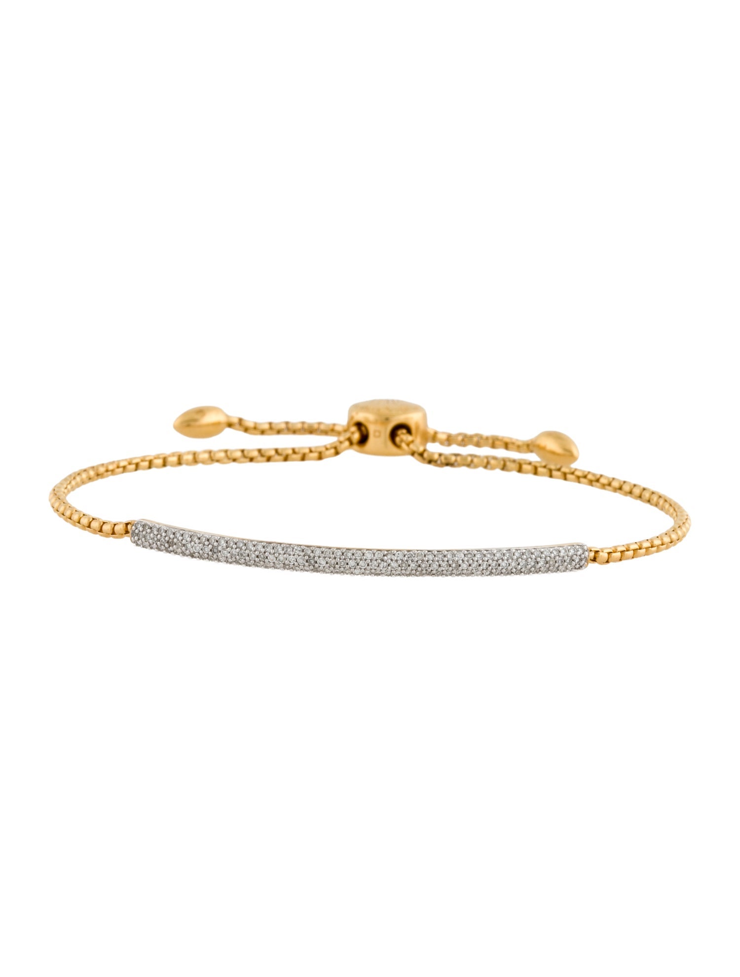 Monica Vinader Fiji Bar Diamond Friendship Bracelet