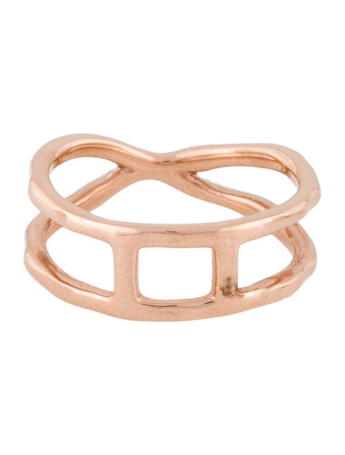 Monica Vinader Diamond Riva Wave Cross Ring