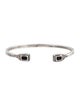 Monica Vinader Onyx Baja Deco Thin Cuff