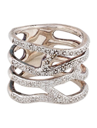 Monica Vinader Diamond Riva Waterfall Ring