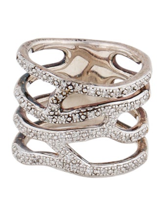 Monica Vinader Diamond Riva Waterfall Ring