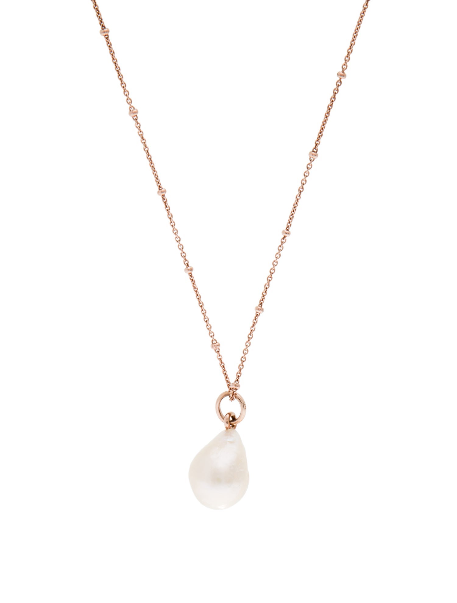 Monica Vinader Nura Pearl Pendant Necklace
