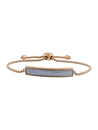 Monica Vinader Blue Lace Agate Linear Bracelet