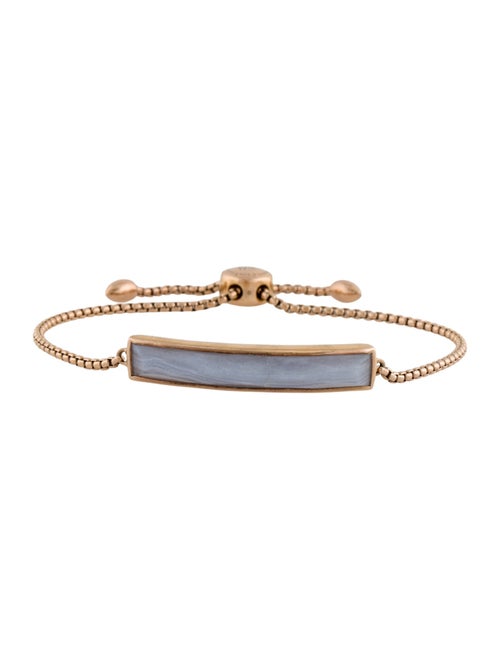 Monica Vinader Blue Lace Agate Linear Bracelet