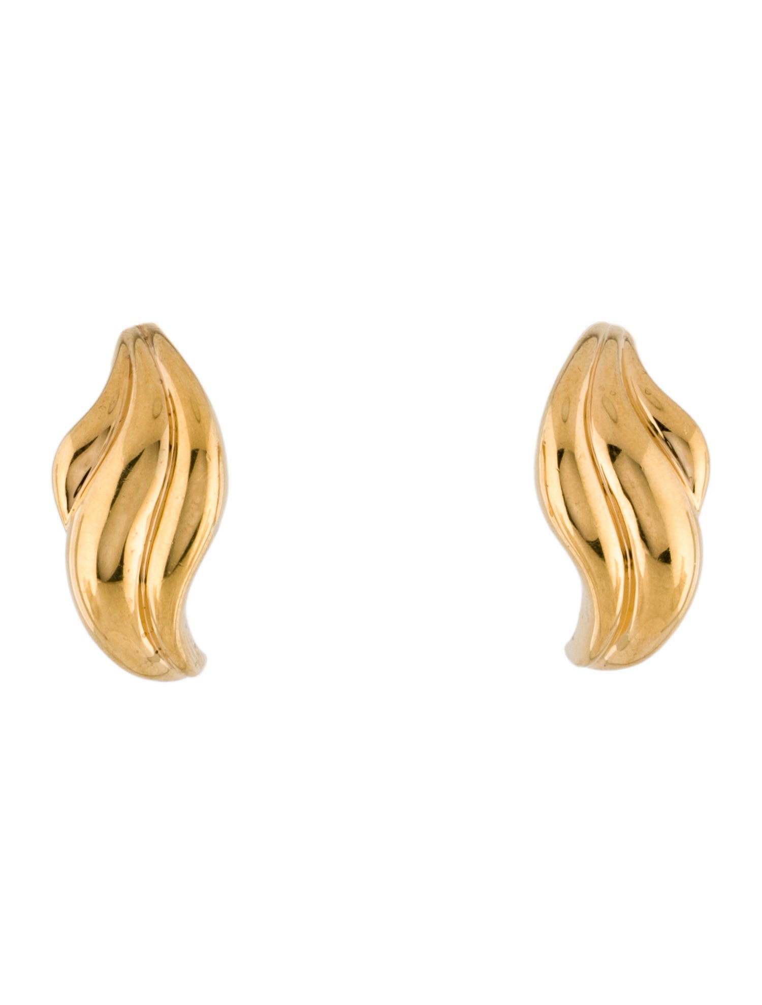 Monica Vinader Swirl Bold Stud Drop Earrings