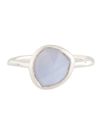 Monica Vinader Blue Lace Agate Siren Cocktail Ring