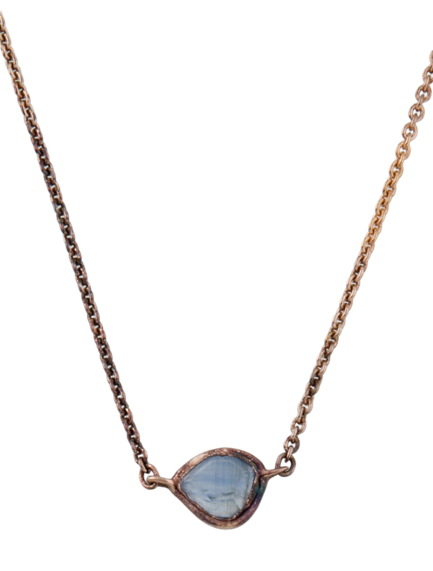 Monica Vinader Kyanite Pendant Necklace