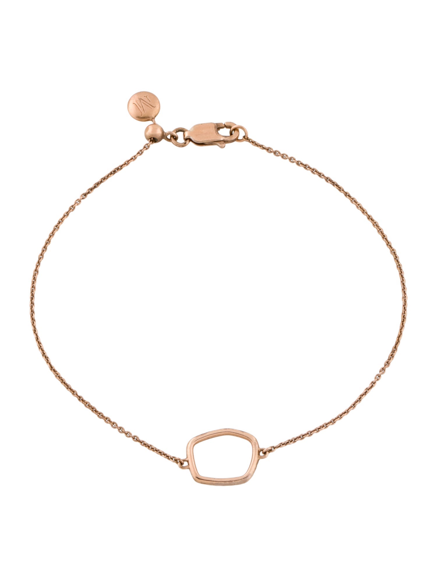 Monica Vinader Diamond Riva Adjustable Chain Bracelet