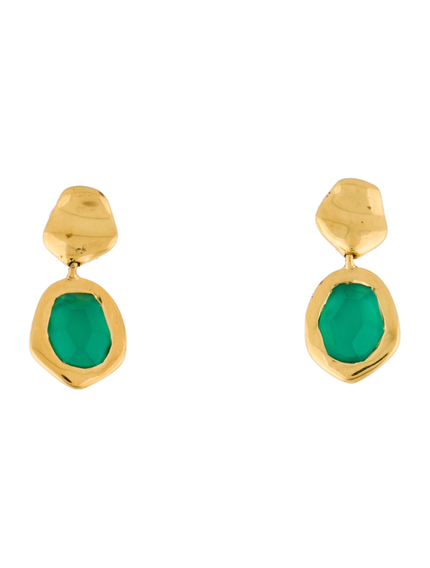 Monica Vinader Dyed Chalcedony Odyssey Drop Earrings