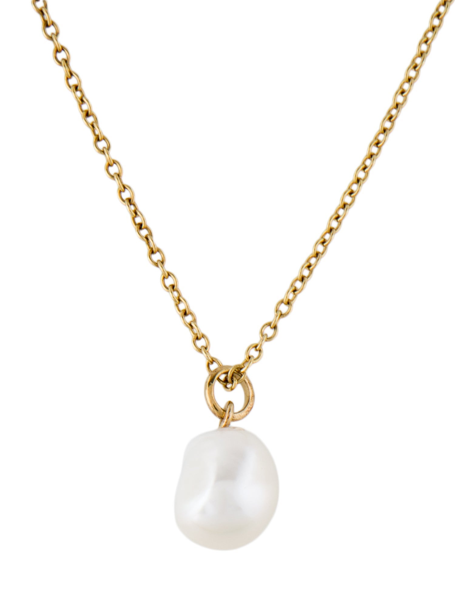 Monica Vinader Baroque Pearl Pendant Necklace