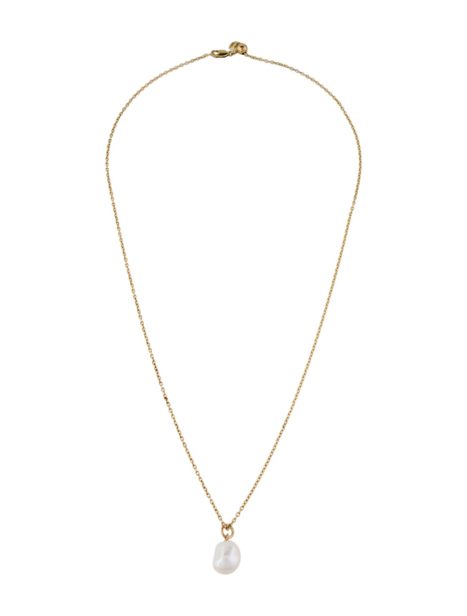 Monica Vinader Baroque Pearl Pendant Necklace