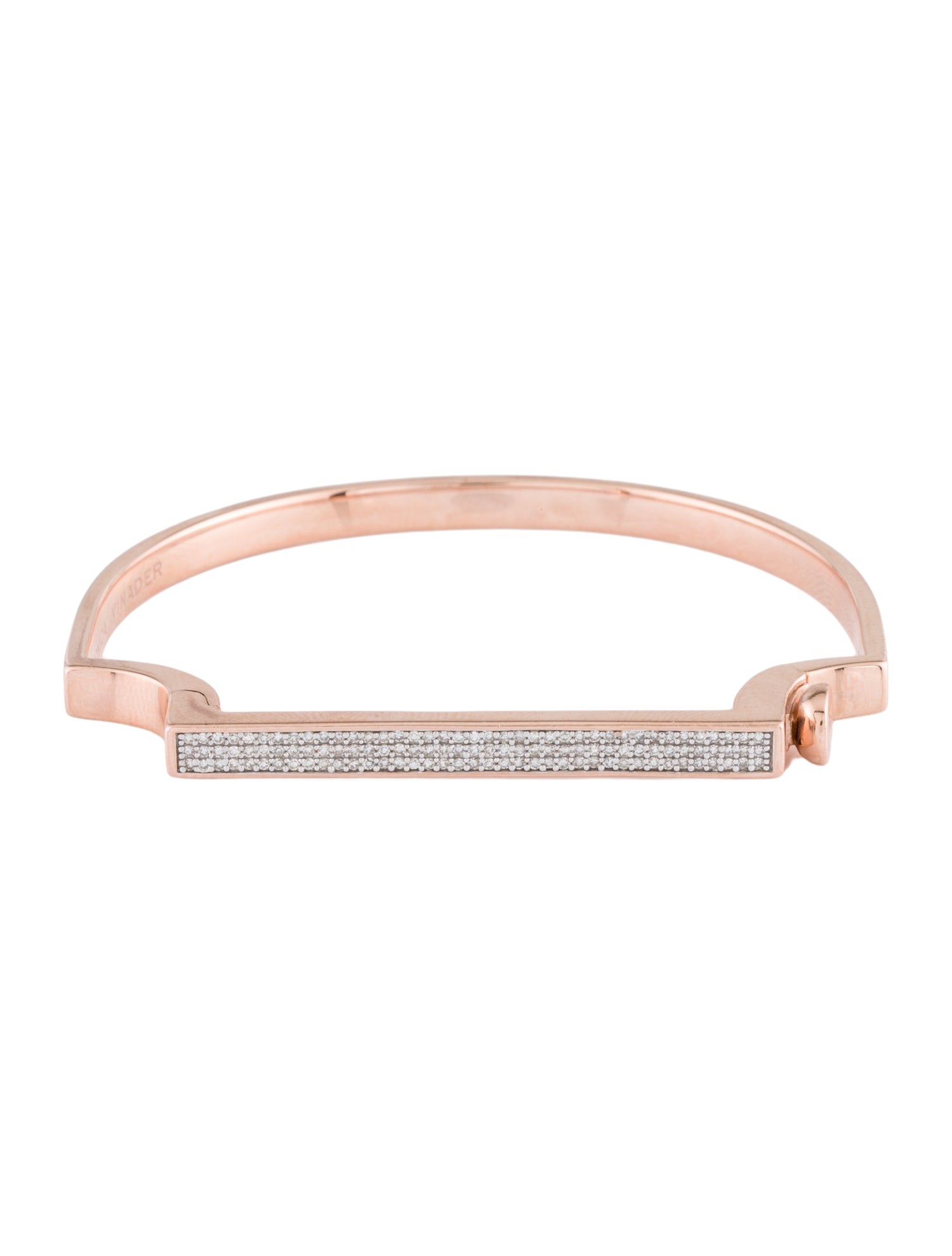 Monica Vinader Diamond Signature Bangle Bracelet