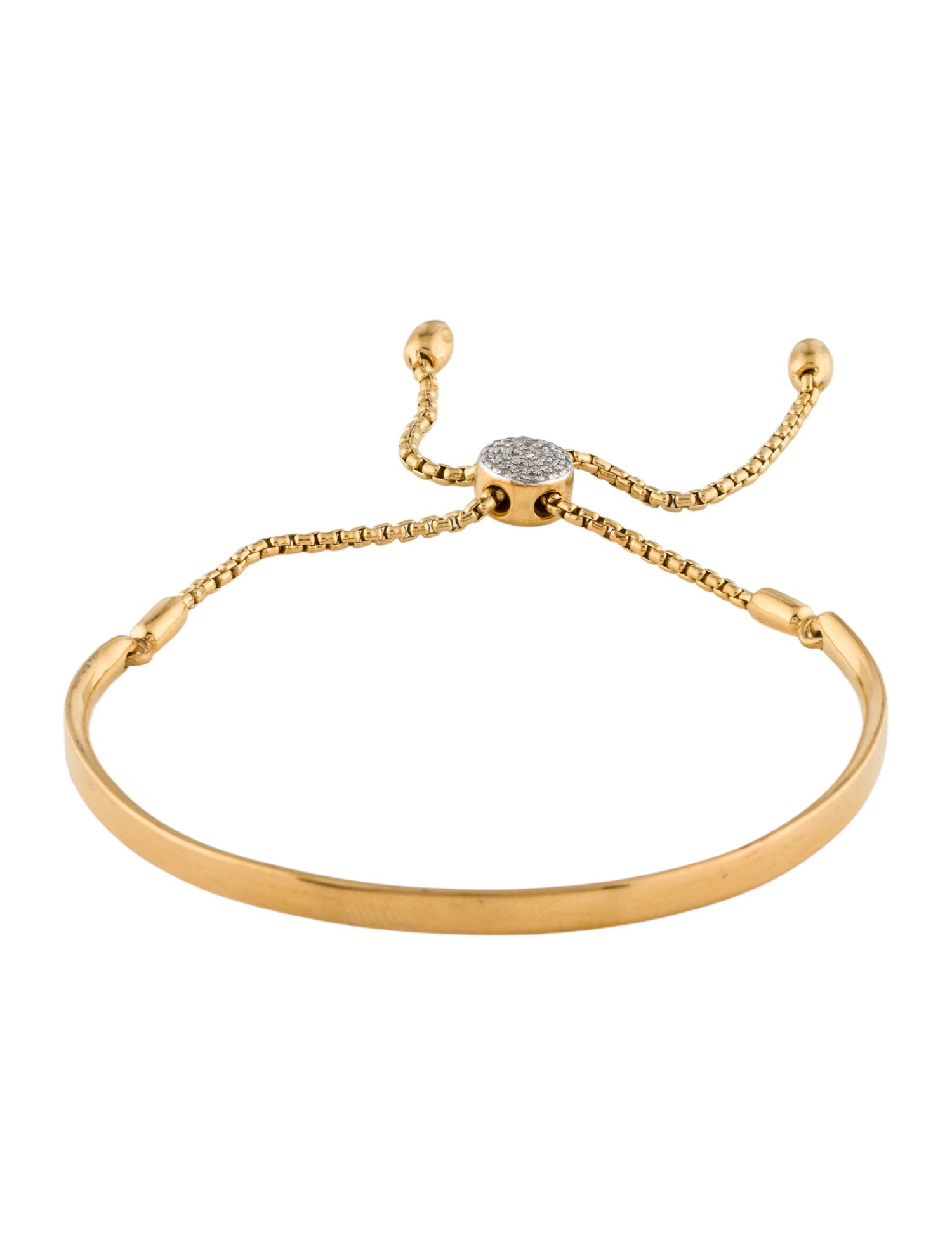 Monica Vinader Diamond Fiji Toggle Bracelet