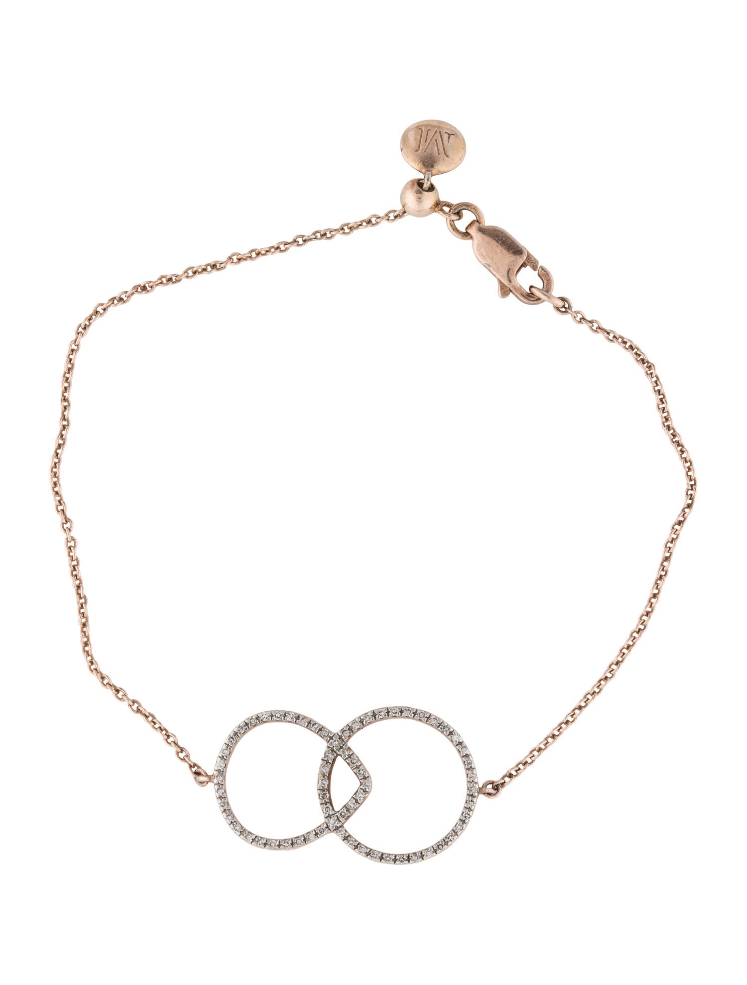 Monica Vinader Diamond Naida Kiss Station Bracelet