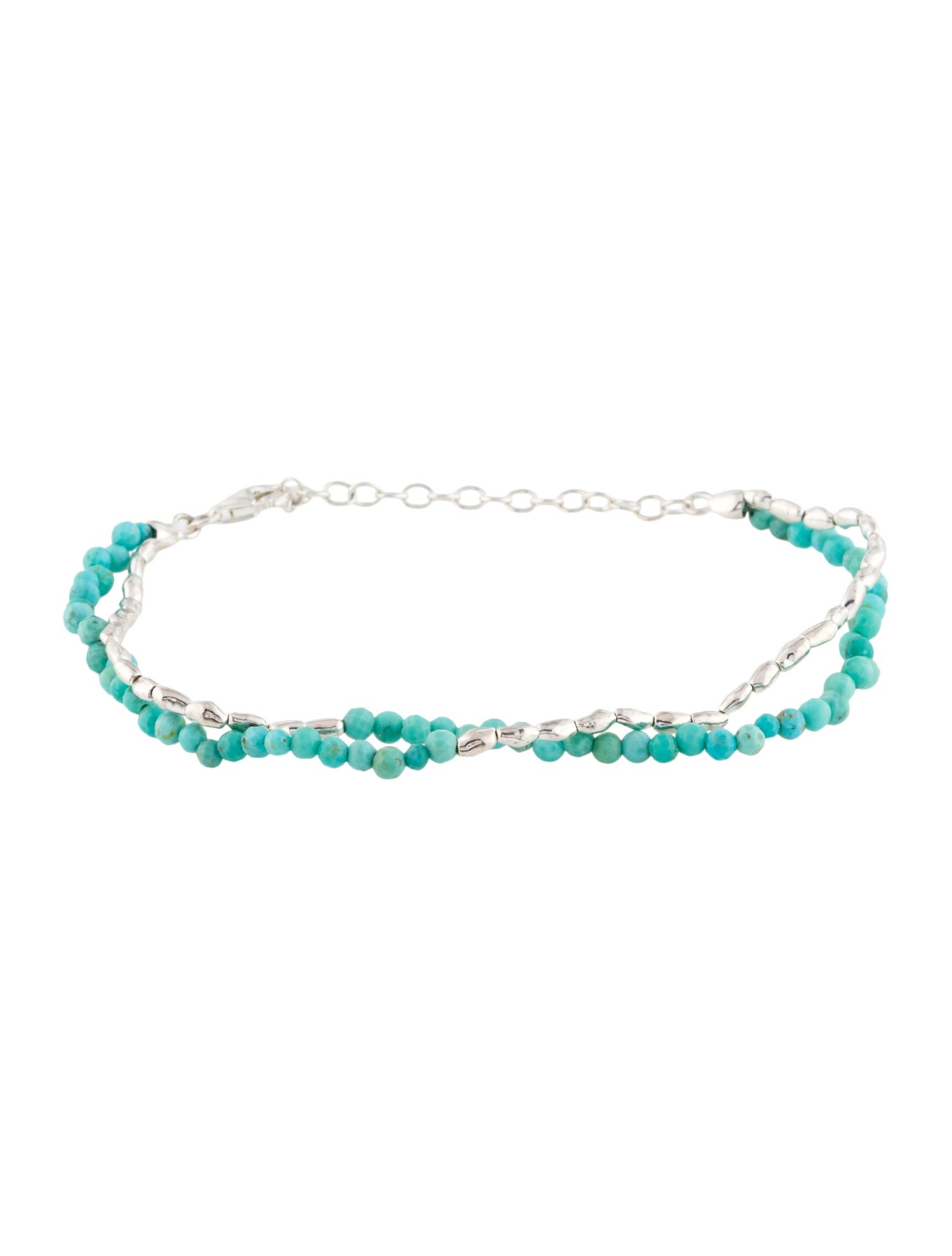 Monica Vinader Turquoise Mini Nugget Beaded Bracelet