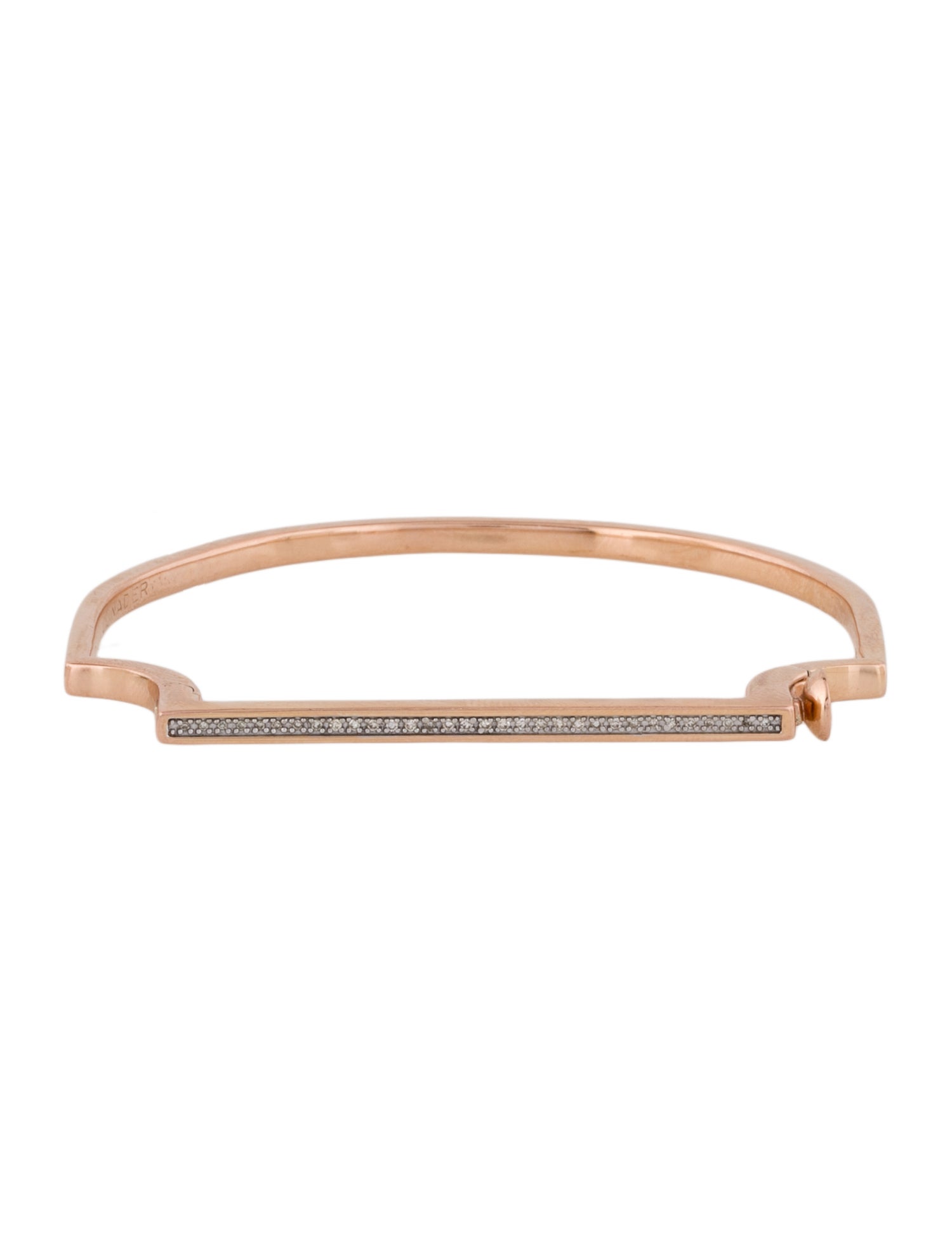 Monica Vinader Diamond Signature Slim Bangle