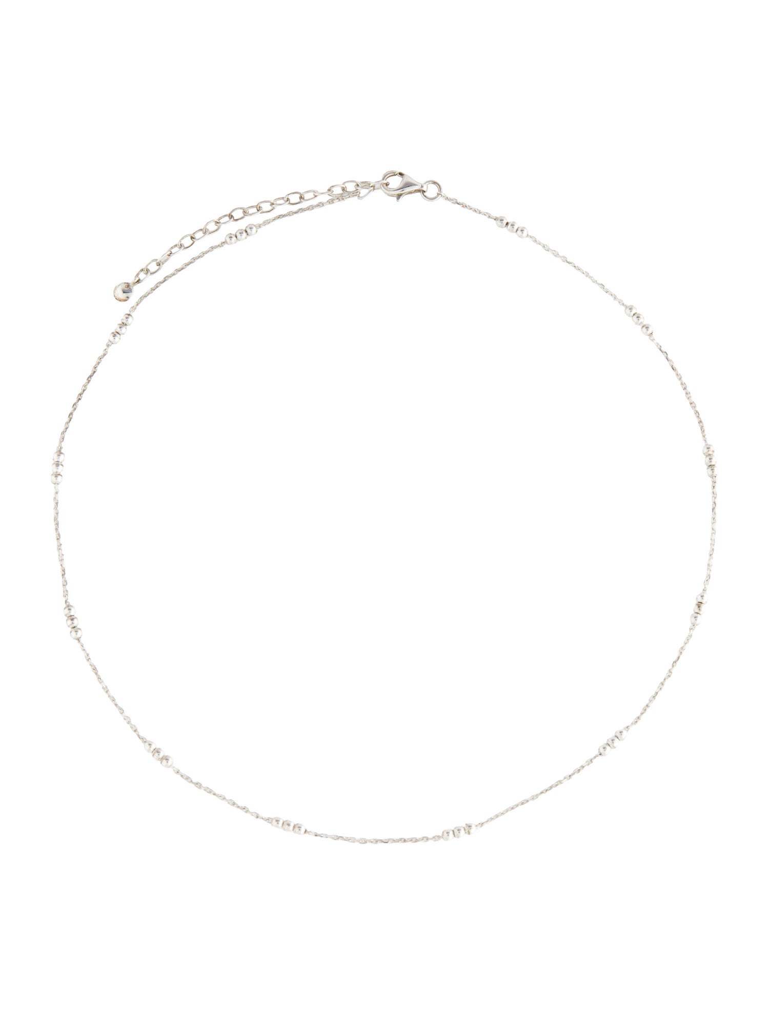 Monica Vinader Triple Beaded Chain Necklace