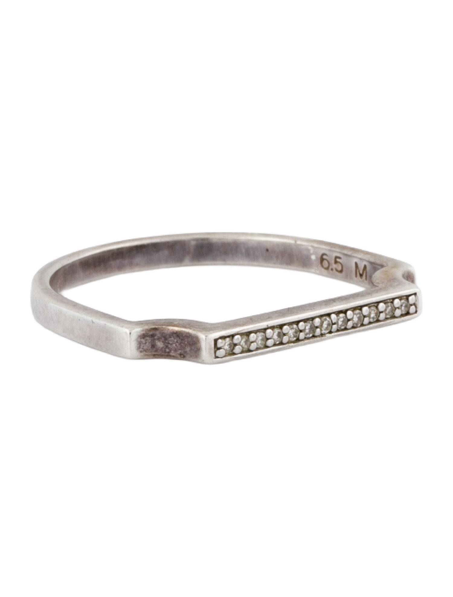 Monica Vinader Diamond Signature Thin Ring