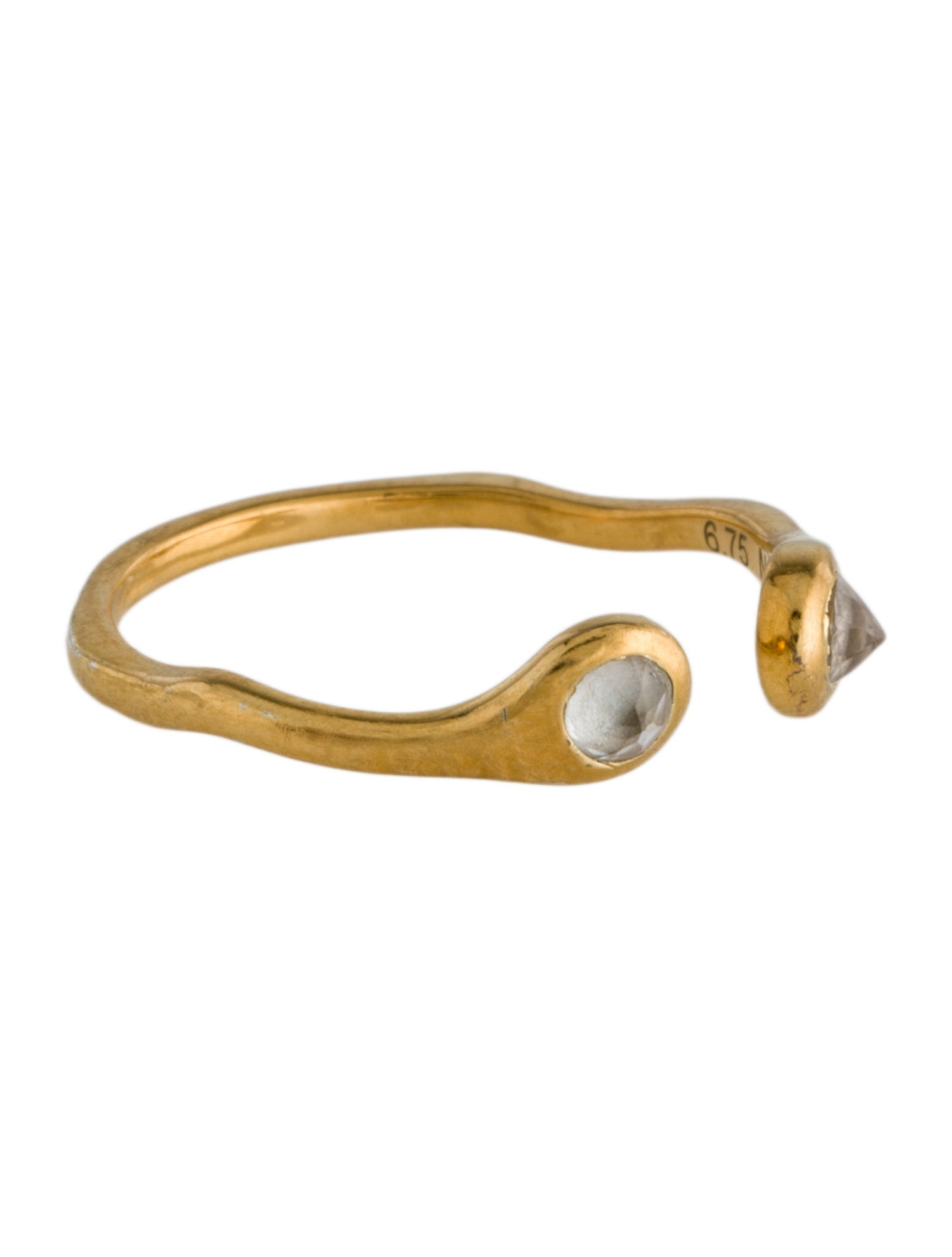 Monica Vinader Topaz Mini Gem Open Ring