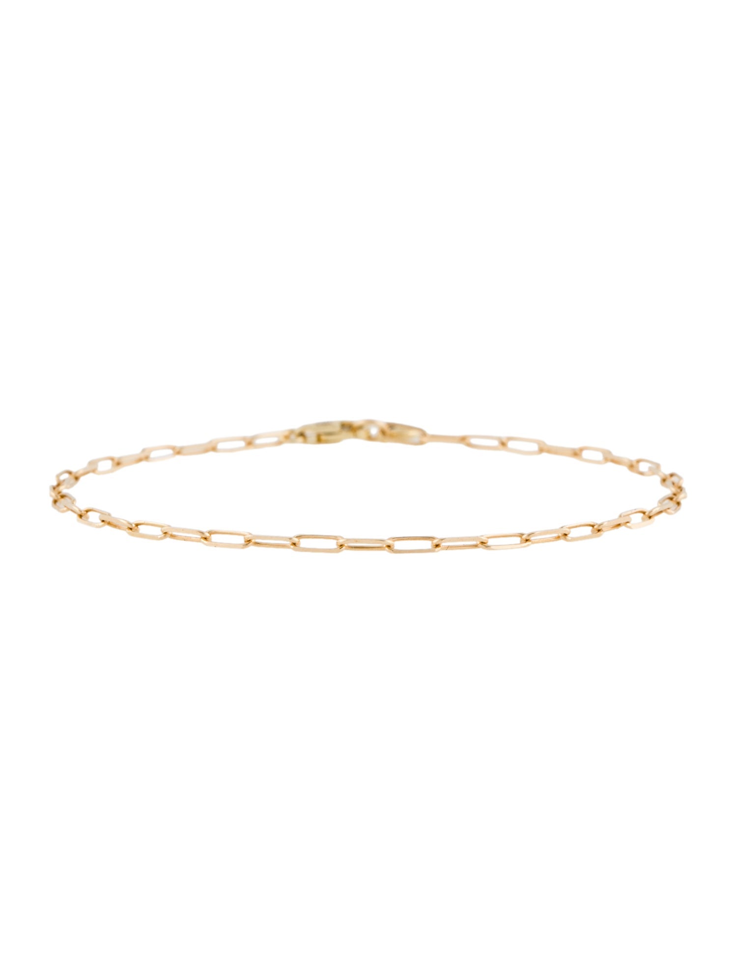 Monica Vinader 14K Paperclip Chain Bracelet