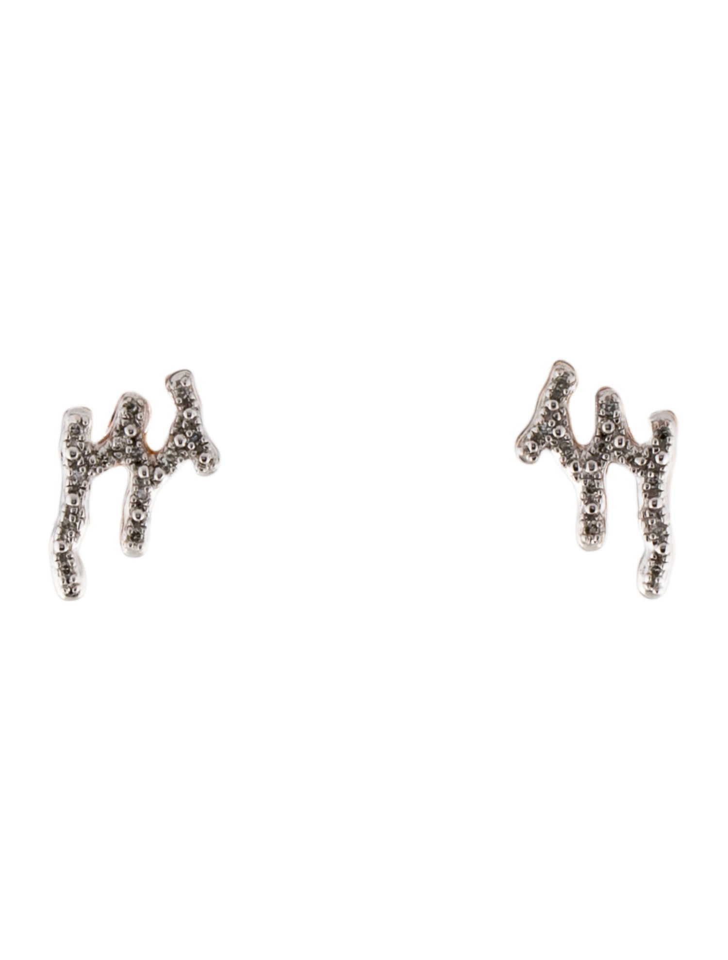 Monica Vinader Diamond Riva Waterfall Stud Earrings